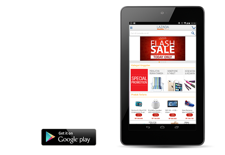 Mobile Apps Lazada.co.id di Handphone Kamu!