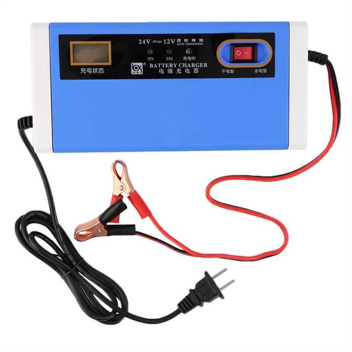 paling di cari Alat Cas Aki/Accu/ Charger Aki Mobil Motor 12-24V 10A dengan LCD