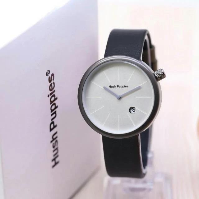 Jam Tangan Hush Puppies - Jam Tangan Wanita Hush Puppies Leather Strap Dengan Tanggal Aktif