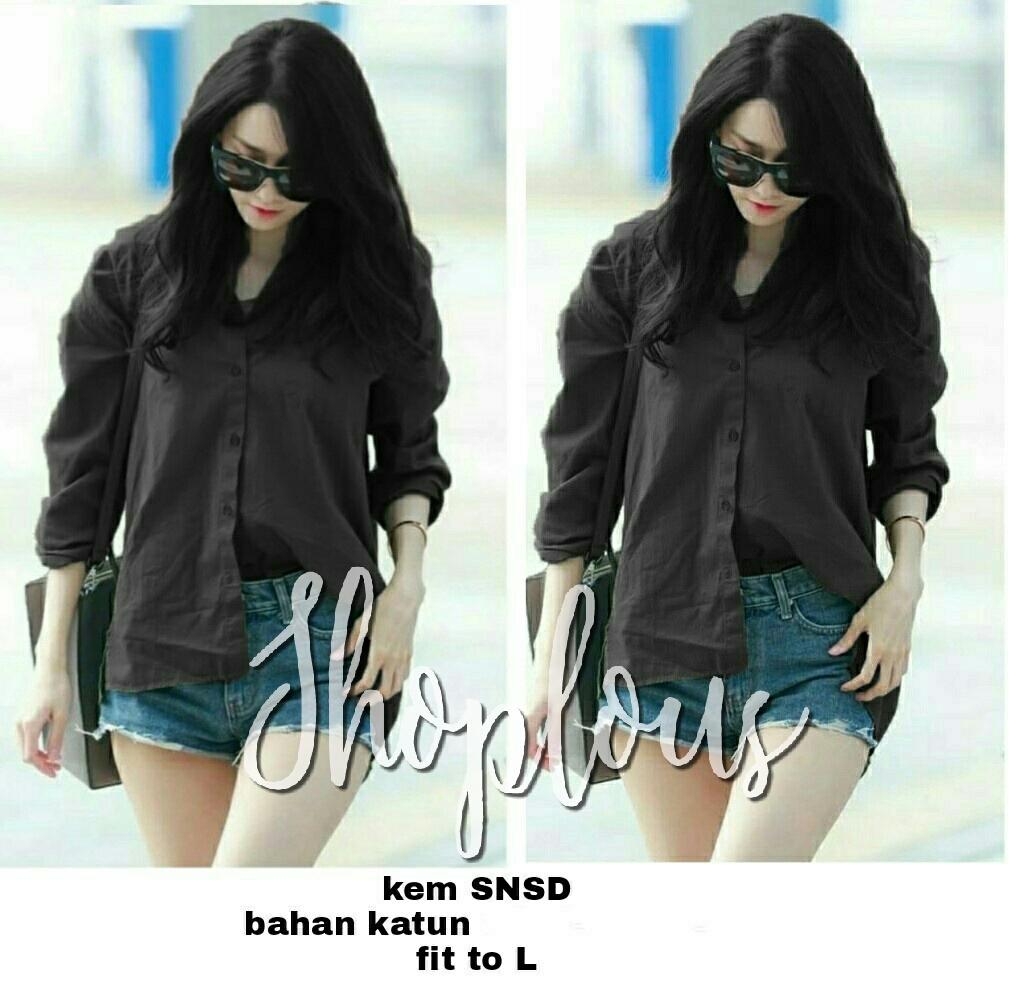 Shoplous Kemeja SNSD/ Kemeja wanita / Kemeja Katun / Atasan wanita / Blouse wanita / Fashion wanita / Kemeja Kerja wanita / Kemeja Kantor