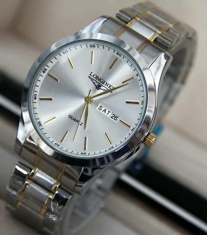 Jam Tangan Wanita Casual Longines Combi Silver