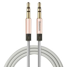 1.2M Baseus Fluency Series AUX Audio Cable 3.5mm Male to Male Plug Jack Stereo Audio Wire for iPhone, iPad, Samsung, MP3, MP4, Sound Card, TV, Radio-recorder, Car Bluetooth Speaker, Computer, etc(Rose Gold) (Intl)