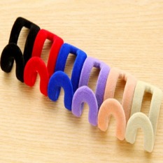10 Pcs Random Color Home Mini Flocking Clothes Hanger Easy Hook Closet Organizer Travel Flocking Multifunction Magic Hook Cabide