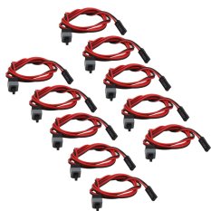 10x Computer Motherboard Power Cable Switch On/Off/Reset Button Replacement - Intl