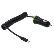 12 Pieces HAWEEL 5V 2.1A Micro USB Spring Cable Car Charger Kit with Display Stand Box for Samsung Galaxy S6 / Note II / S4 / S3, Length: 25cm-120cm(Black) (Intl)
