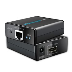 131 Feet HDMI Network Extender Over Ethernet LAN RJ45 CAT5E CAT6 HD 1080P for DVD PS3 Projector up to 40 Meters by Transmitter & Receiver CV0014 - Intl