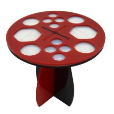 14 Holes Makeup Brushes Dryer Holder Cosmetic Organizer Stand Storage Tool Air Drying Brushes Tree Rack(Black & Red) (Intl)