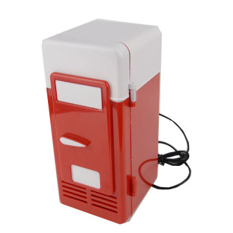 Lucky Mini USB Fridge Cooler/Warmer Refrigerator Red - intl  