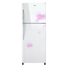 Sanken Lemari Es 2 Pintu w/ Diamond Glass Door 215 Lt - SK-G221H-WH - Putih - Khusus Jabodetabek
