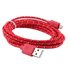 1M/3.2FT Micro USB Cable Sync Cord for Android Samsung HTC Sony and More (Red) - Intl
