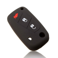 1pc 3 buttons Luminous Silicone car key case cover for FIAT Panda Stilo Punto Doblo Grande Bravo 500 Ducato Minibus 3 keychain (Intl)