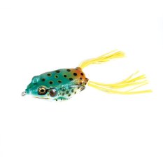 1pcs Soft Fishing Lure 3D PVC Frog Bait 6.5cm+7cm with Double Hooks(Blue) (Intl)