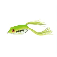 1pcs Soft Fishing Lure 3D PVC Frog Bait 6.5cm+7cm with Double Hooks(Light Green) (Intl)
