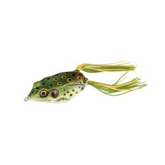 1pcs Soft Fishing Lure 3D PVC Frog Bait 6.5cm+7cm with Double Hooks(Olive) (Intl)