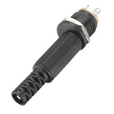 2.1 x 5.5mm Male Plug + Female Socket Panel Mount Jack DC Connector Adapter - Intl