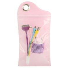 2 in 1 EU Plug Diamond Encrusted Travel Charger + (8 Pin + Micro USB + 30 Pin) Multi-function USB Charger Cable with Smile Face for iPhone 6 6 Plus / iPhone 5 5S 5C / iPad / iPod / Samsung / Sony Ericsson / Nokia / LG, Purple(Purple) (Intl)
