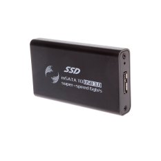 1.8 inch USB 3.0 HDD Enclosure, ssd msata Mobile Hard Disk Box (Black)