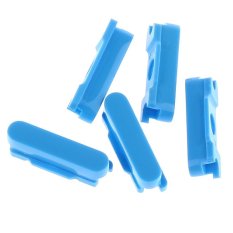 5 Sets Power Volume Mute Side Button Repair Parts for iPhone 5C (BLUE)