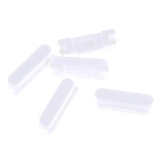 5 Sets Power Volume Mute Side Button Repair Parts for iPhone 5C (WHITE)