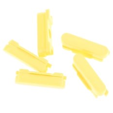 5 Sets Power Volume Mute Side Button Repair Parts for iPhone 5C (YELLOW)