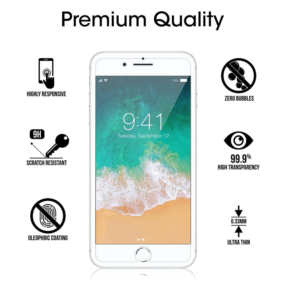 9H Tempered Glass Screen Protector Film For Alcatel Flash 2 OT7049D - intl