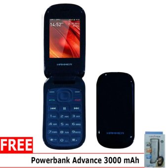 Advan Hammer R3E - Hitam  Gratis Powerbank Advance