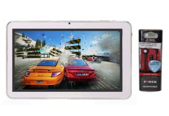 Aldo TABLET ALDO T33 - white + Earphone Hitam