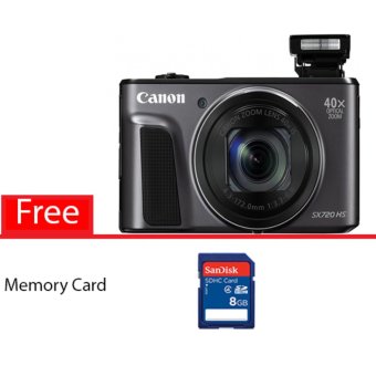 Canon PowerShot SX720 HS - 20.3MP - Black Free Memory Card  