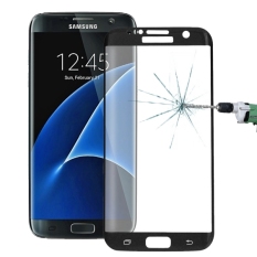 For Samsung Galaxy S7 Edge / G935 0.26mm 9H Surface Hardness Explosion-proof Colorized Silk-screen Tempered Glass Full Screen Film(Black)