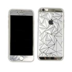 Hifi Tempered Glass 3d Diamond For Iphone 5G /Iphone 5 S Depan & Belakang) (0.26mm) Silver