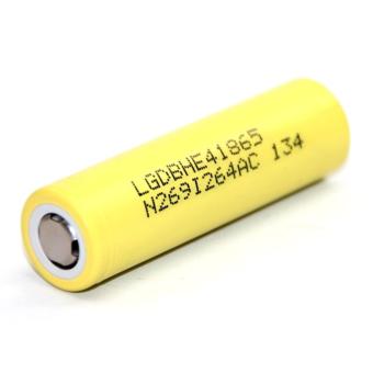 Gambar LG HE4 18650 Li ion Battery 2500mAh 3.7V with Flat Top   Yellow