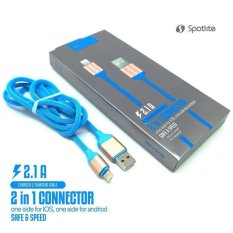 New 2 in 1 Kabel Data Original iPhone dan Android Fast Charging from Spotlite