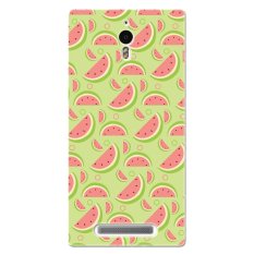 PC Plastic cartoon watermelon pattern Case for OPPO FIND7 red and green