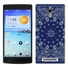 PC Plastic flower printing Case for OPPO FIND7 blue