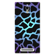 PC Plastic purple Giraffes spots Case for OPPO FIND7 black
