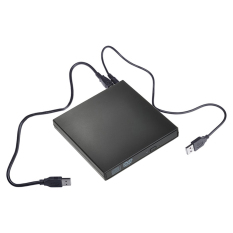 Portable USB 2.0 CD Burner Laptop External DVD-ROM/CD-RW Drive Black
