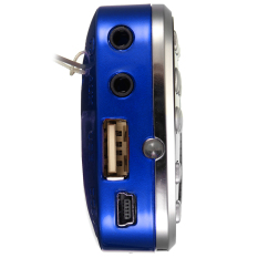 Rechargeable Mini LCD Digital FM Radio Speaker USB TF Card Mp3 Music Player Gift Drak blue