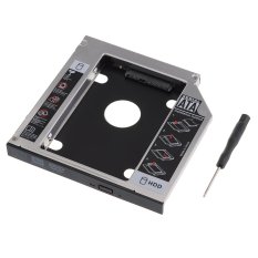 SATA 2nd HDD HD Hard Drive Caddy Case for 12.7mm Universal Laptop CD / DVD-ROM Optical Bay