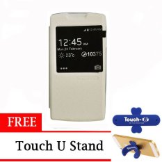 Tunedesign Folio Air Case for Oppo Find 7 - Putih + Gratis Touch U Stand