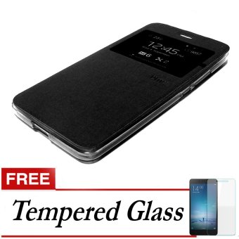 ume flip cover andromax e2 hitam gratis tempered glass lazada indonesia ume flip cover andromax e2 hitam gratis tempered glass lazada indonesia