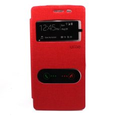UME Flip Cover Double View OPPO Find 7 - Merah