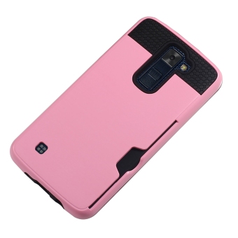 Untuk Kasus RUILEAN LG K8 TPU PC Aman Kejutan Lapis Ganda Slot Kartu .
