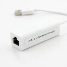 USB 2.0 to fast Ethernet 10/100 RJ45 Network LAN Adapter Card White NEW
