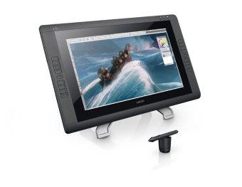 Wacom Cintiq 22HD Touch DTH-2200 Interactive Pen Display - Hitam