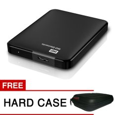 Western Digital - WD Element Harddisk External 1 TB USB 3.0 - Hitam + Gratis Hard Case