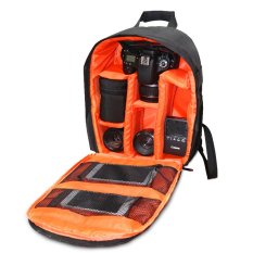 2016 New DSLR Camera Bag Backpack For Canon SX50 SX60 6D 70D 60D 100D 500D 550D 600D 650D 700D 1100D (Black with Orange) (Intl)