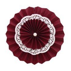 20CM/8 Inch Hanging Paper Fans for Party Wedding Decorations - INTL