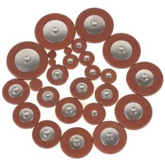 26Pcs 4.8mm Thickness Professional Orange Leather Pads for Alto Saxophone- Intl