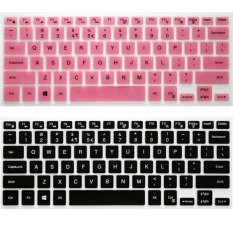2pcs 14 inch Keyboard Protective Film for Dell Suitable Models 14CR 7000 7447 M3441R 14MD 14MR 14PD Keyboard Sticker Case (1pcs Black and 1pcs Pink) (Intl)