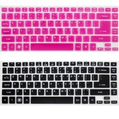 2pcs For Acer 14inch laptop keyboard film suitable for models: V5-471G 3830 4830TG E1-470G 472G 410G 422G protective film (black and rose red) (Intl)